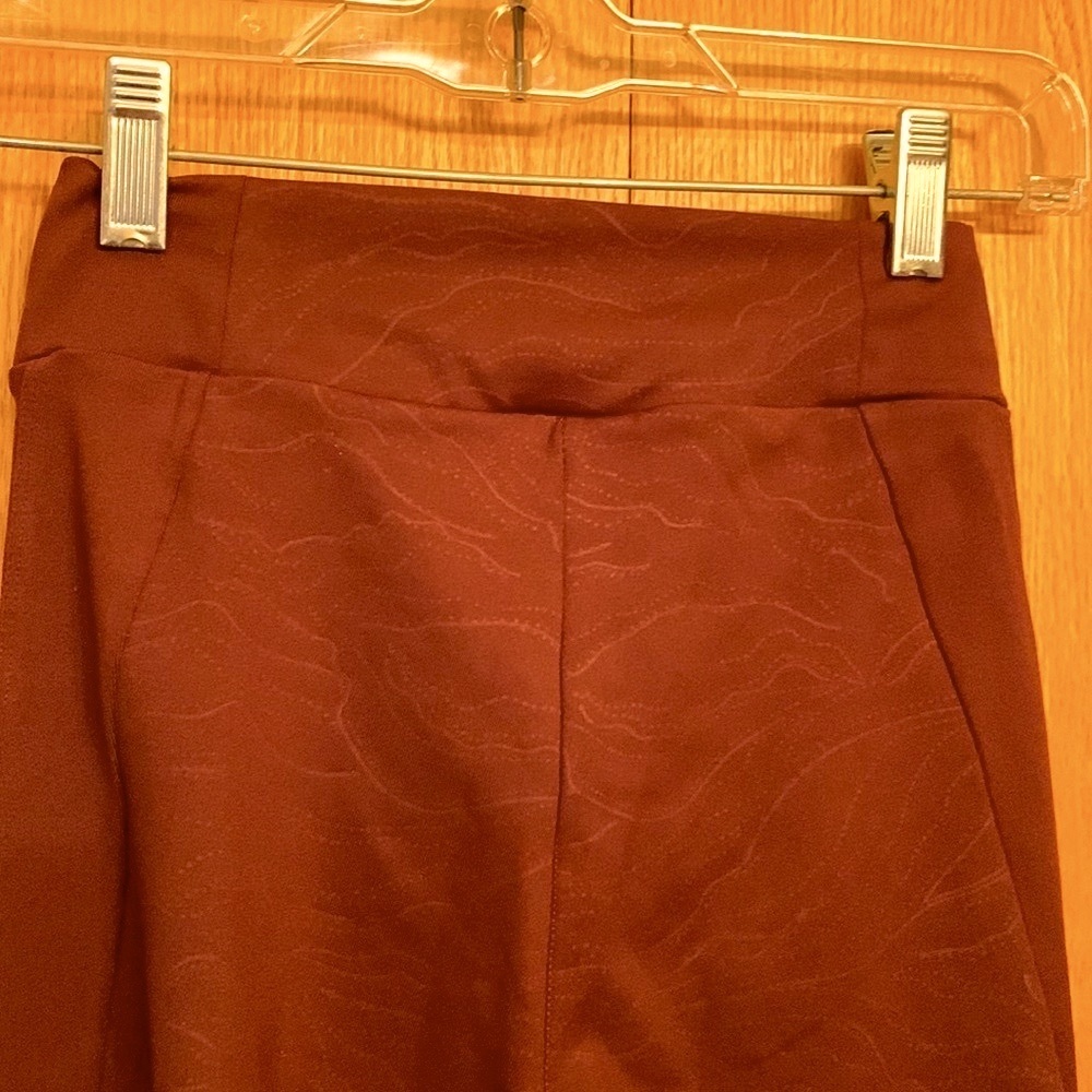 Gymshark XS Leggings sculpted legs Gusseted maroon mauve marl print no tags EUC